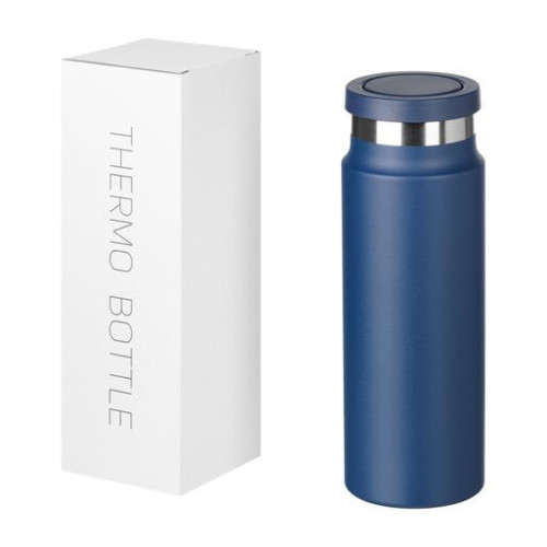 Термобутылка вакуумная герметичная Аллегра (Allegra), синяя Термобутылка вакуумная герметичная Аллегра (Allegra), синяя