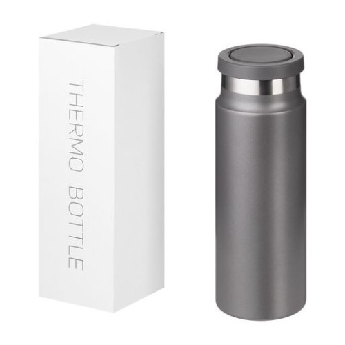 Термобутылка вакуумная герметичная Аллегра (Allegra), серая Термобутылка вакуумная герметичная Аллегра (Allegra), серая