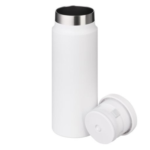 Термобутылка вакуумная герметичная Аллегра (Allegra), белая Термобутылка вакуумная герметичная Аллегра (Allegra), белая