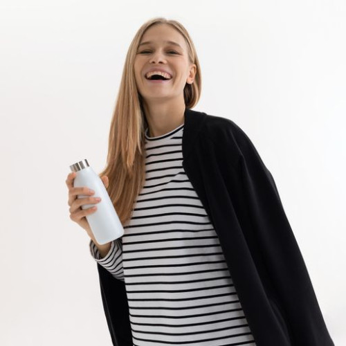 Термобутылка вакуумная герметичная Севилла (Sevilla), белая Термобутылка вакуумная герметичная Севилла (Sevilla), белая