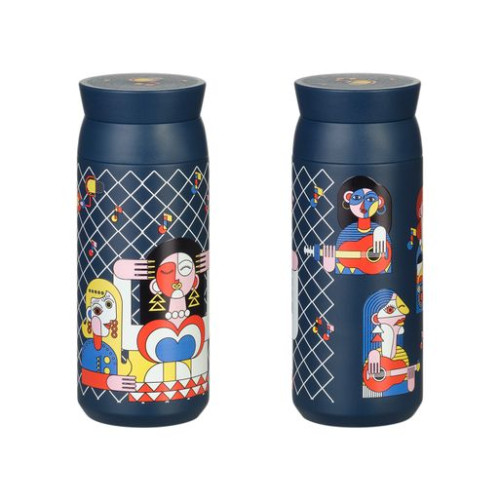 Термобутылка вакуумная герметичная Грейс (Grace), синяя Термобутылка вакуумная герметичная Грейс (Grace), синяя