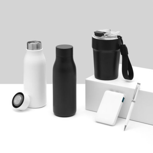 Термокружка вакуумная Монако (Monaco), черная