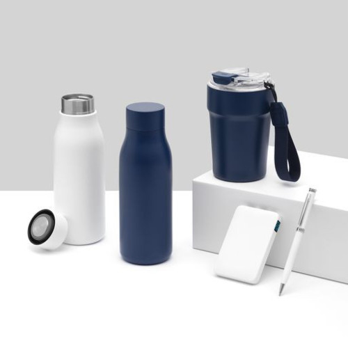 Термокружка вакуумная Монако (Monaco), синяя