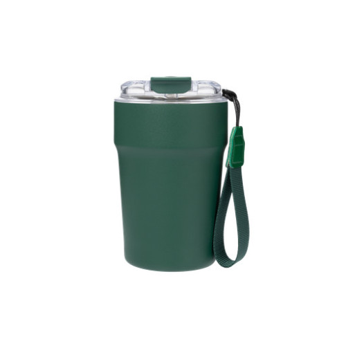 Термокружка вакуумная Монако (Monaco), темно-зеленая