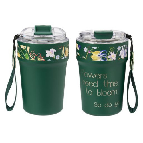 Термокружка вакуумная Монако (Monaco), темно-зеленая