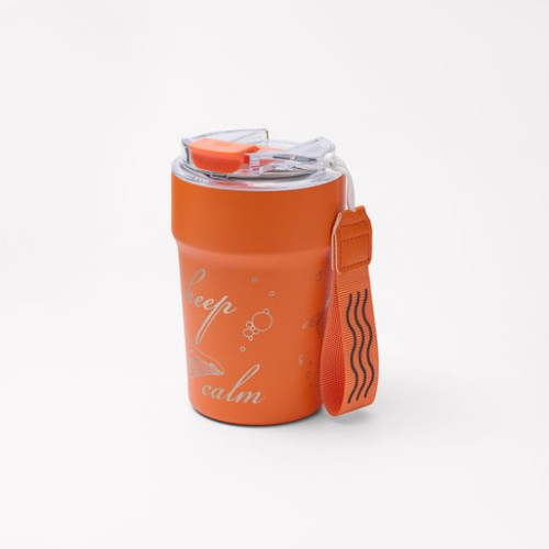 Термокружка вакуумная Монако (Monaco), оранжевая