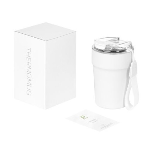 Термокружка вакуумная Монако (Monaco), белая