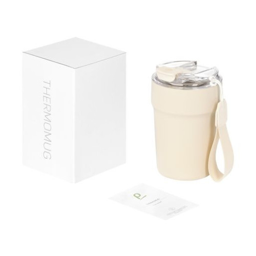 Термокружка вакуумная Монако (Monaco), бежевый