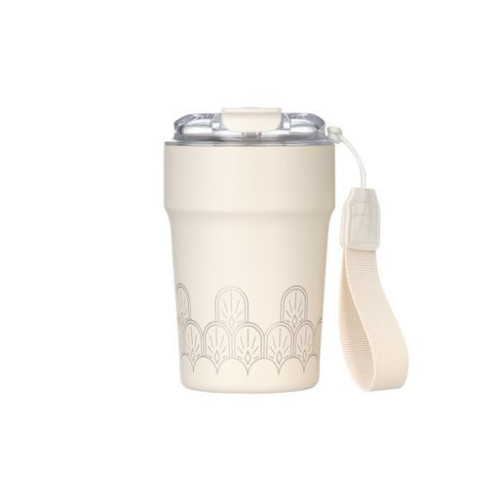 Термокружка вакуумная Монако (Monaco), бежевый