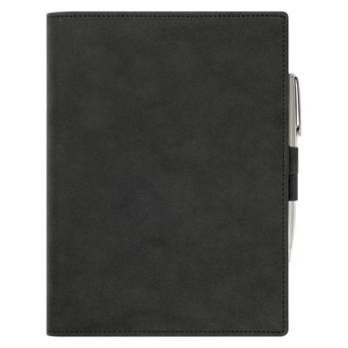Ежедневник-портфолио Клип (Clip NEO) недатированный в подарочной коробке, черный (в комплекте ручка Tesoro серебро)