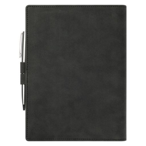 Ежедневник-портфолио Клип (Clip NEO) недатированный в подарочной коробке, черный (в комплекте ручка Tesoro серебро)