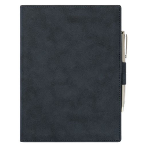 Ежедневник-портфолио Клип (Clip NEO) недатированный в подарочной коробке, синий (в комплекте ручка Sonata BP серебро)