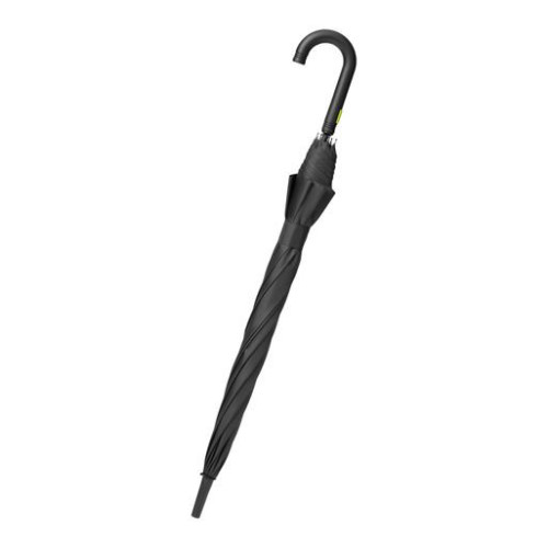 Зонт-трость Квантум (Quantum), черный/салатовый