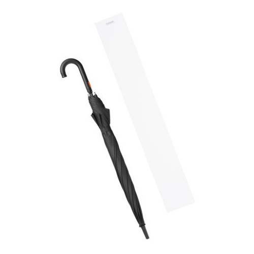 Зонт-трость Квантум (Quantum), черный/оранжевый Зонт-трость Квантум (Quantum), черный/оранжевый