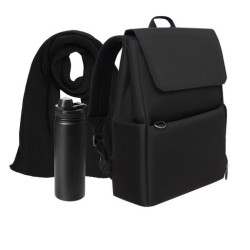 Подарочный набор Марко (Marco), черный (шарф, термобутылка, рюкзак)
