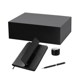 Подарочный набор Пэшн, Молто (Passion, Molto), черный (колонка, ежедневник, ручка)