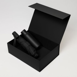 Подарочный набор Севилла (Sevilla), Атланта (Atlanta), черный (зонт, термобутылка)