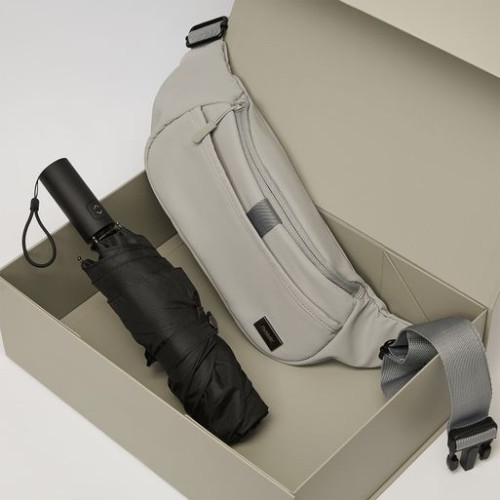 Подарочный набор Бостон (Boston), Филтон (Filton), серый (поясная сумка, зонт)