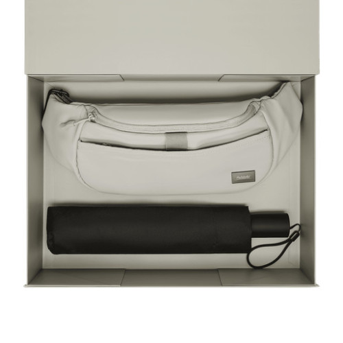 Подарочный набор Бостон (Boston), Филтон (Filton), серый (поясная сумка, зонт)