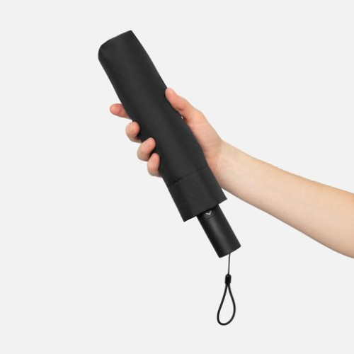 Зонт складной Филтон (Filton), черный с системой безопасности (Safety System)