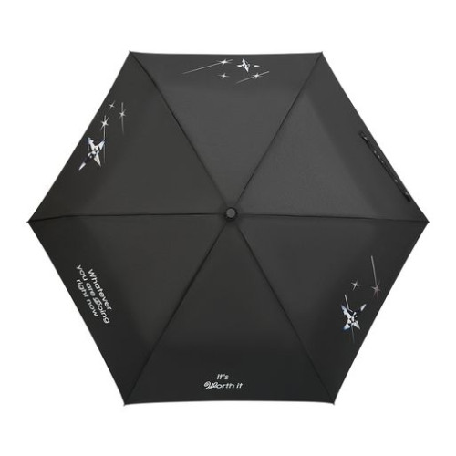Зонт складной Филтон (Filton), черный с системой безопасности (Safety System)