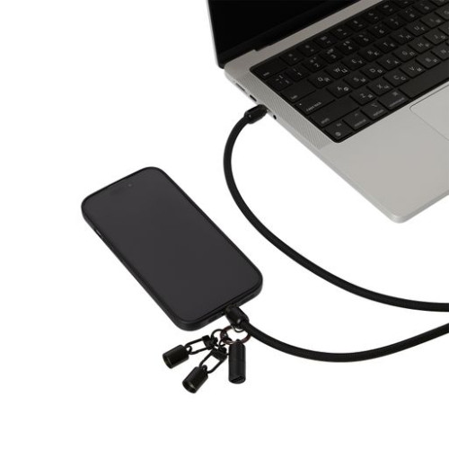 Кабель-ланьярд Волтрикс (Voltrix), черный