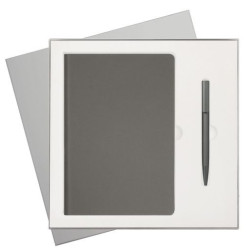 Подарочный набор Стар (Star), серый (ежедневник, ручка)