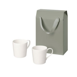 Подарочный набор Сиена (Siena) в коробке-пакете (две фарфоровых кружки)