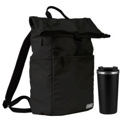 Подарочный набор Палермо (Palermo), Бостон (Boston), черный (рюкзак, термокружка)