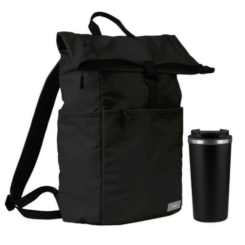 Подарочный набор Палермо (Palermo), Бостон (Boston), черный (рюкзак, термокружка)
