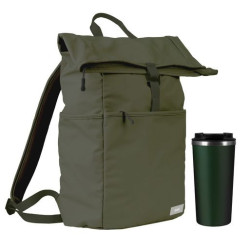 Подарочный набор Палермо (Palermo), Бостон (Boston), зеленый (рюкзак, термокружка)