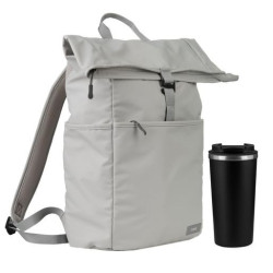 Подарочный набор Палермо (Palermo), Бостон (Boston), серый/черный (рюкзак, термокружка)