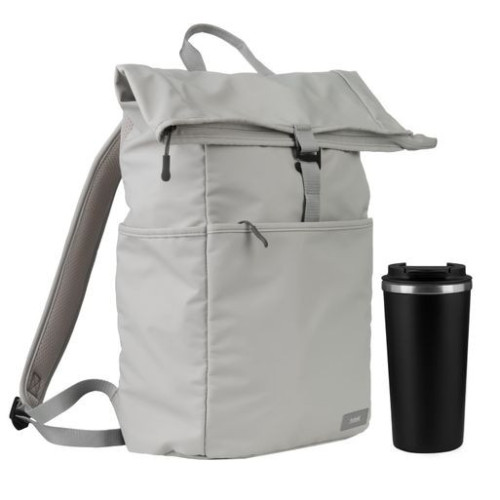 Подарочный набор Палермо (Palermo), Бостон (Boston), серый/черный (рюкзак, термокружка)