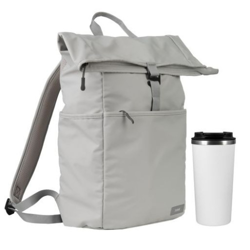 Подарочный набор Палермо (Palermo), Бостон (Boston), серый/белый (рюкзак, термокружка)