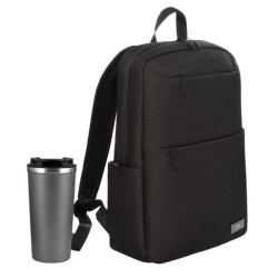 Подарочный набор Палермо (Palermo), Форст (Forst), черный/серый (рюкзак, термокружка)