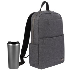 Подарочный набор Палермо (Palermo), Форст (Forst), серый (рюкзак, термокружка)