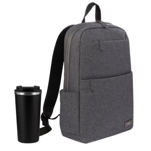 Подарочный набор Палермо (Palermo), Форст (Forst), серый/черный (рюкзак, термокружка)