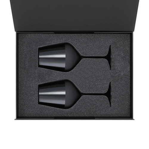 Подарочный набор 2 бокала для вина Блэк Эдишн (Black edition) в черной коробке