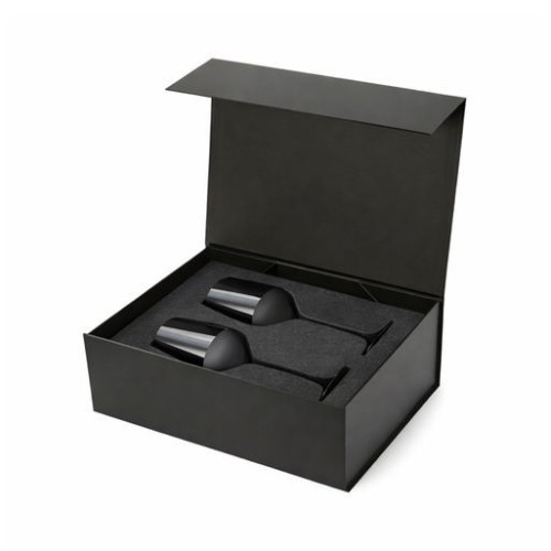 Подарочный набор 2 бокала для вина Блэк Эдишн (Black edition) в черной коробке