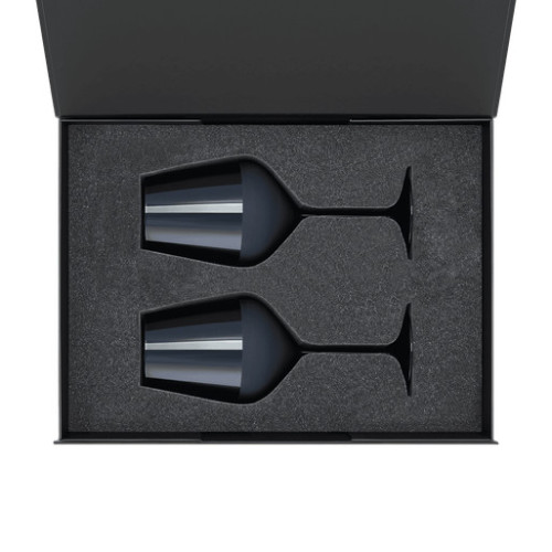 Подарочный набор 2 бокала для вина Сапфир (Sapphire) в черной коробке