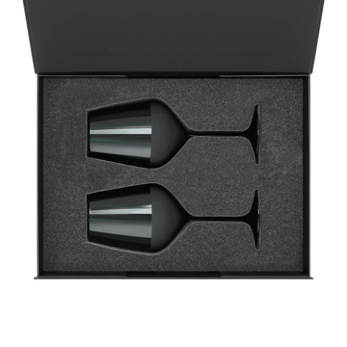 Подарочный набор 2 бокала для вина Эмеральд (Emerald) в черной коробке