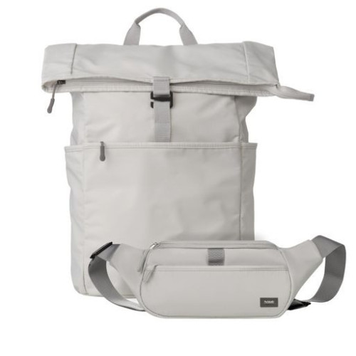 Подарочный набор Бостон (Boston) рюкзак + поясная сумка, серый