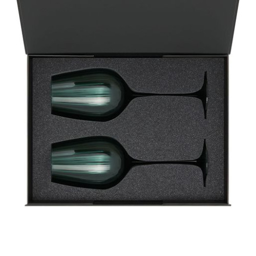 Подарочный набор 2 бокала для вина Капри (Capri) в черной коробке Подарочный набор 2 бокала для вина Капри (Capri) в черной коробке