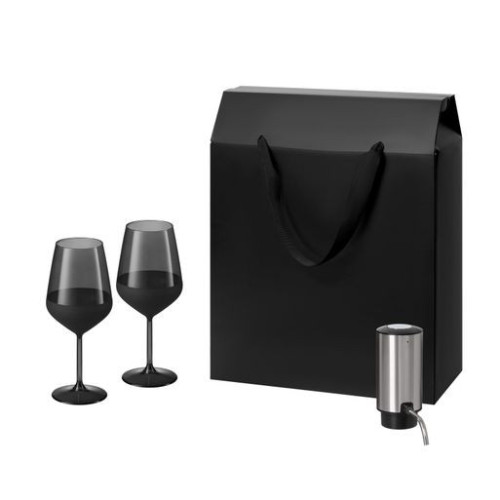 Подарочный набор Блэк Эдишн (Black Edition), Данте (Dante) (2 бокала + аэратор для вина)