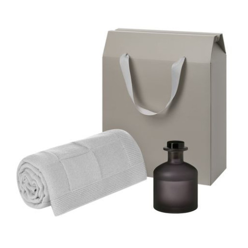 Подарочный набор Мизу (Mizu), Селла Софт (Cella Soft), серый (диффузор, плед) Подарочный набор Мизу (Mizu), Селла Софт (Cella Soft), серый (диффузор, плед)