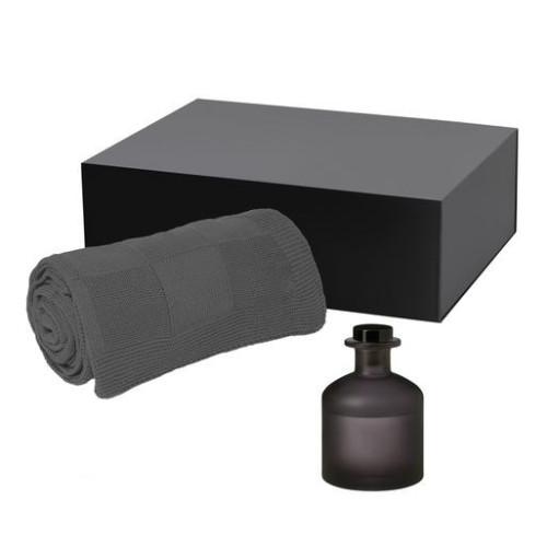 Подарочный набор Мизу (Mizu), Селла (Cella), серый (диффузор, плед) Подарочный набор Мизу (Mizu), Селла (Cella), серый (диффузор, плед)