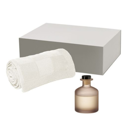 Подарочный набор Мизу (Mizu), Селла (Cella), бежевый (диффузор, плед) Подарочный набор Мизу (Mizu), Селла (Cella), бежевый (диффузор, плед)