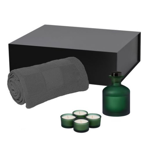 Подарочный набор Сенто (Sento), Селла (Cella), зеленый (свеча, диффузор, плед) Подарочный набор Сенто (Sento), Селла (Cella), зеленый (свеча, диффузор, плед)