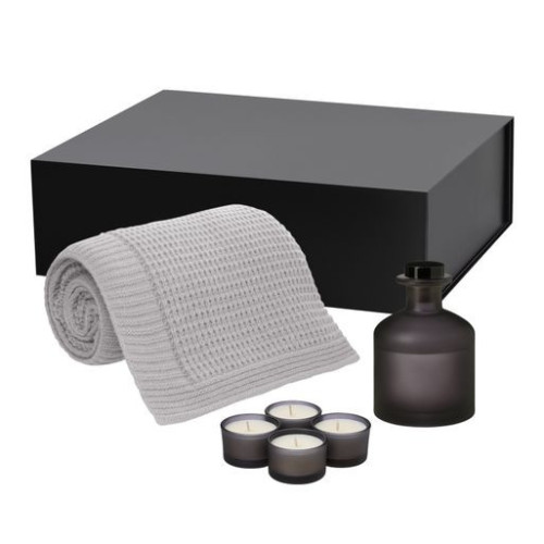 Подарочный набор Сенто (Sento), Мальта Софт (Malta Soft), серый (свеча, диффузор, плед) Подарочный набор Сенто (Sento), Мальта Софт (Malta Soft), серый (свеча, диффузор, плед)