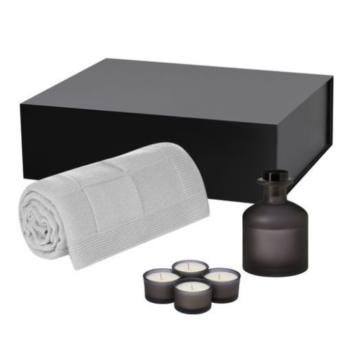 Подарочный набор Сенто (Sento), Селла Софт (Cella Soft), серый (свеча, диффузор, плед) Подарочный набор Сенто (Sento), Селла Софт (Cella Soft), серый (свеча, диффузор, плед)